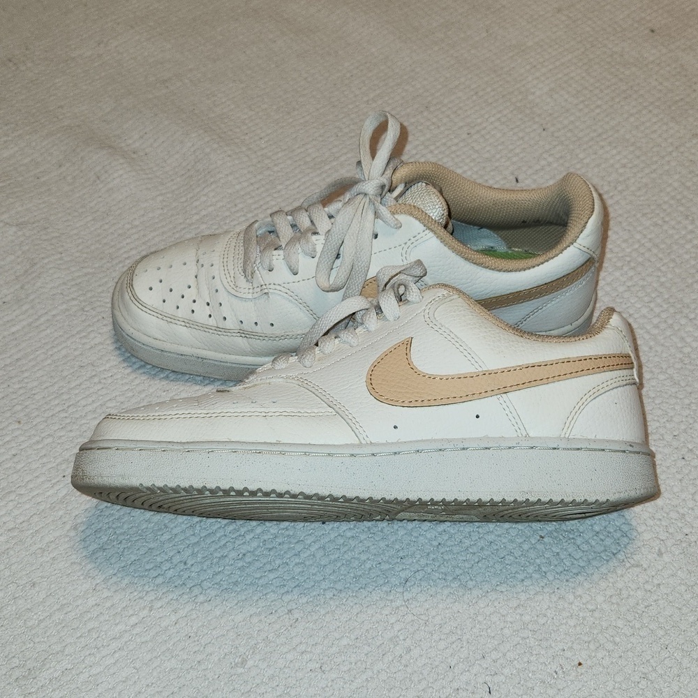 Nike Court Vision Next Nature low Sail white onix sneakers sz 8
